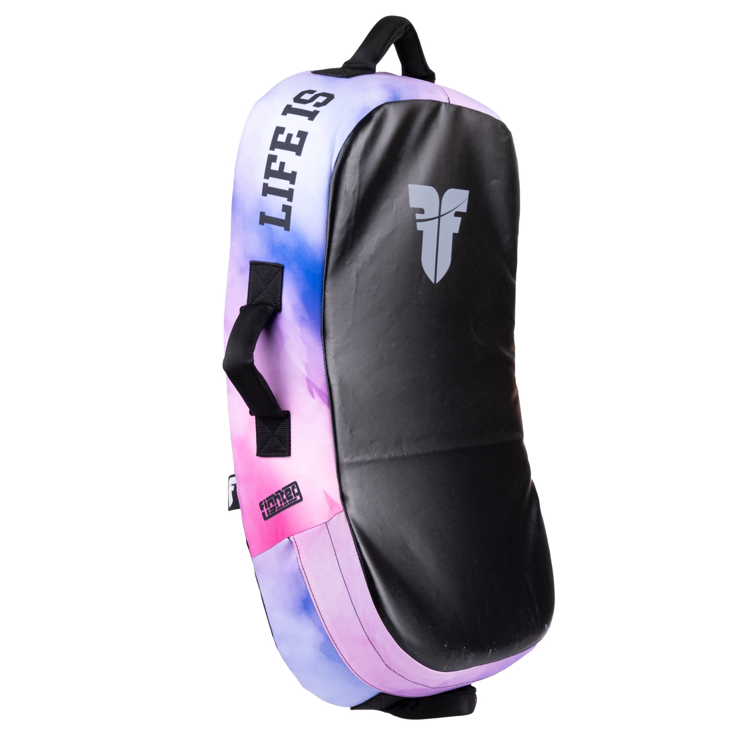 Bouclier de frappe Fighter MULTI GRIP "La vie est un combat" Rose - FKSH-30 - Fighter Sport