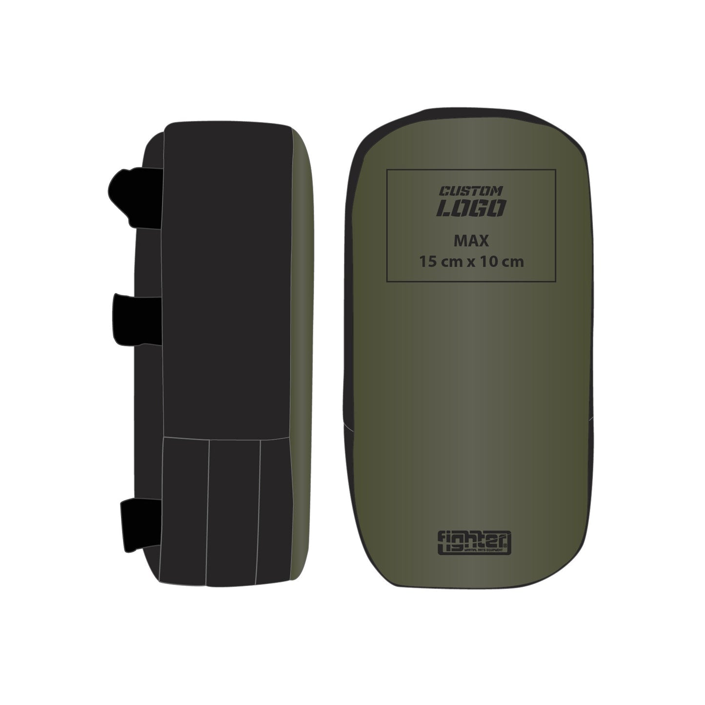 Bouclier de frappe Boxe thaï MAXI - Logo personnalisé - Fighter Sport