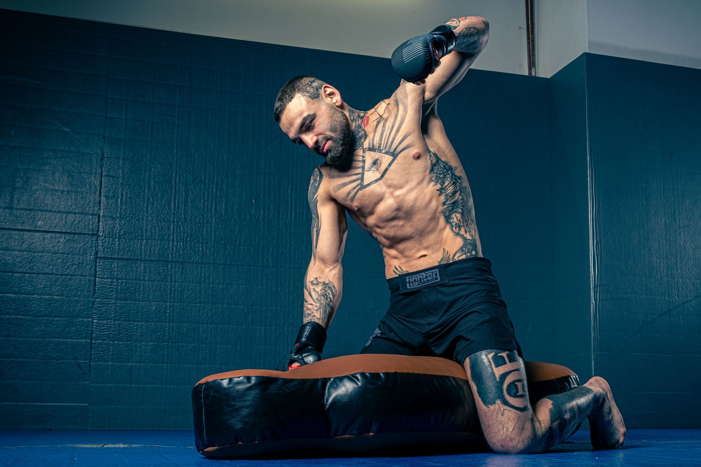 Mannequin de combat pour MMA - noir/vert - Fighter Sport