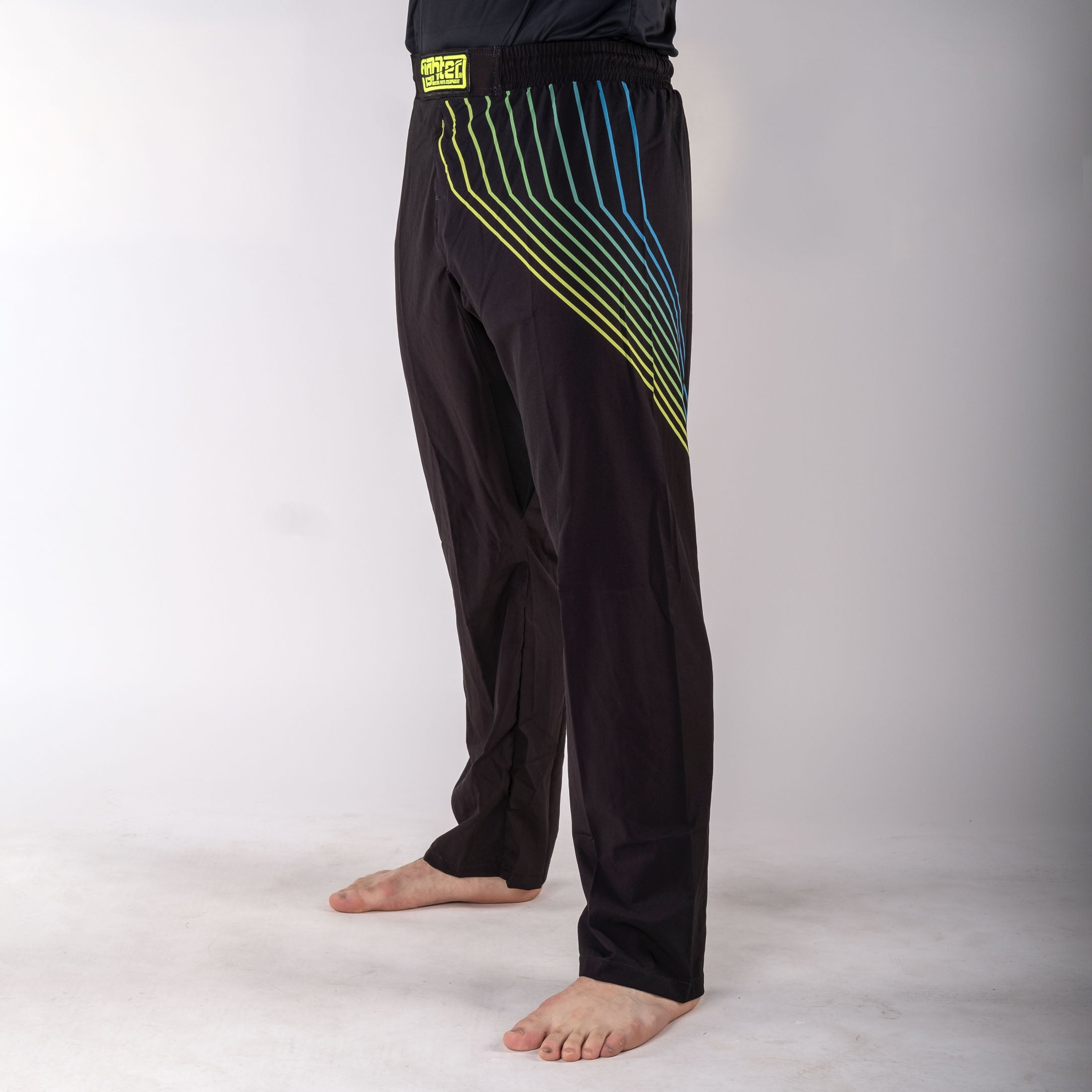 Pantalon de combat FIGHT noir/arc-en-ciel - FF-P004B - Fighter Sport