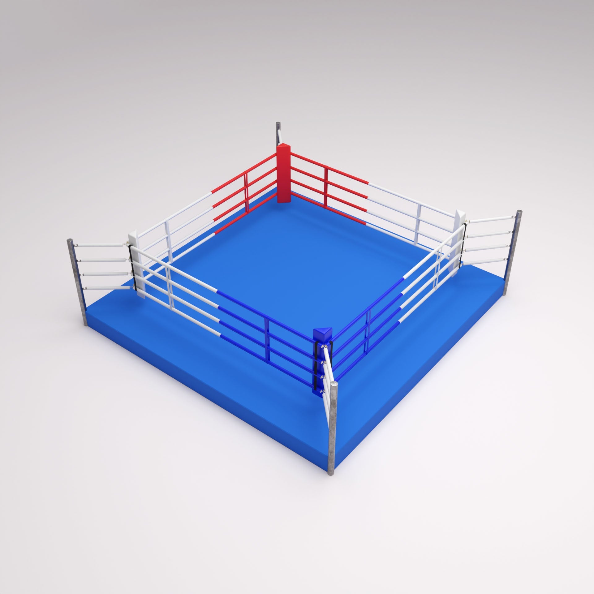 Ring de boxe d'entraînement FIGHTER Stage 0,3 m avec 4 cordes - TBR-SM03 - Fighter Sport