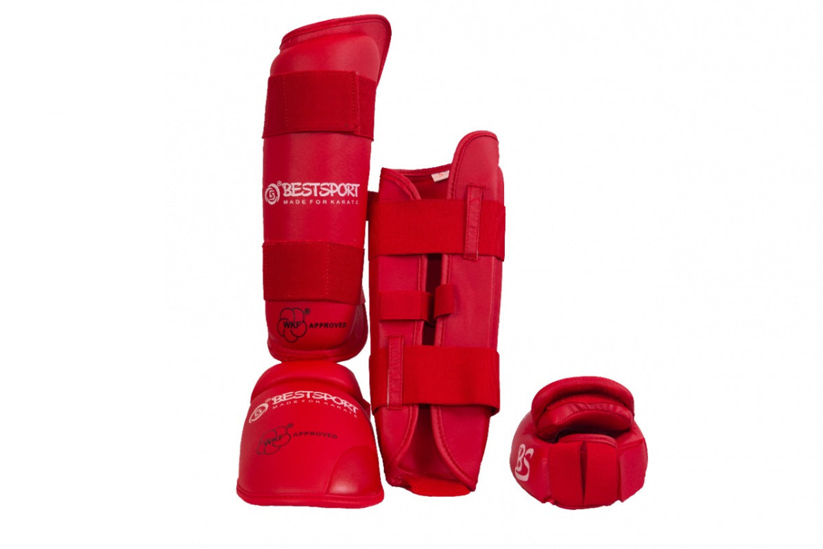 BestSport Protège-tibia et cou-de-pied karaté