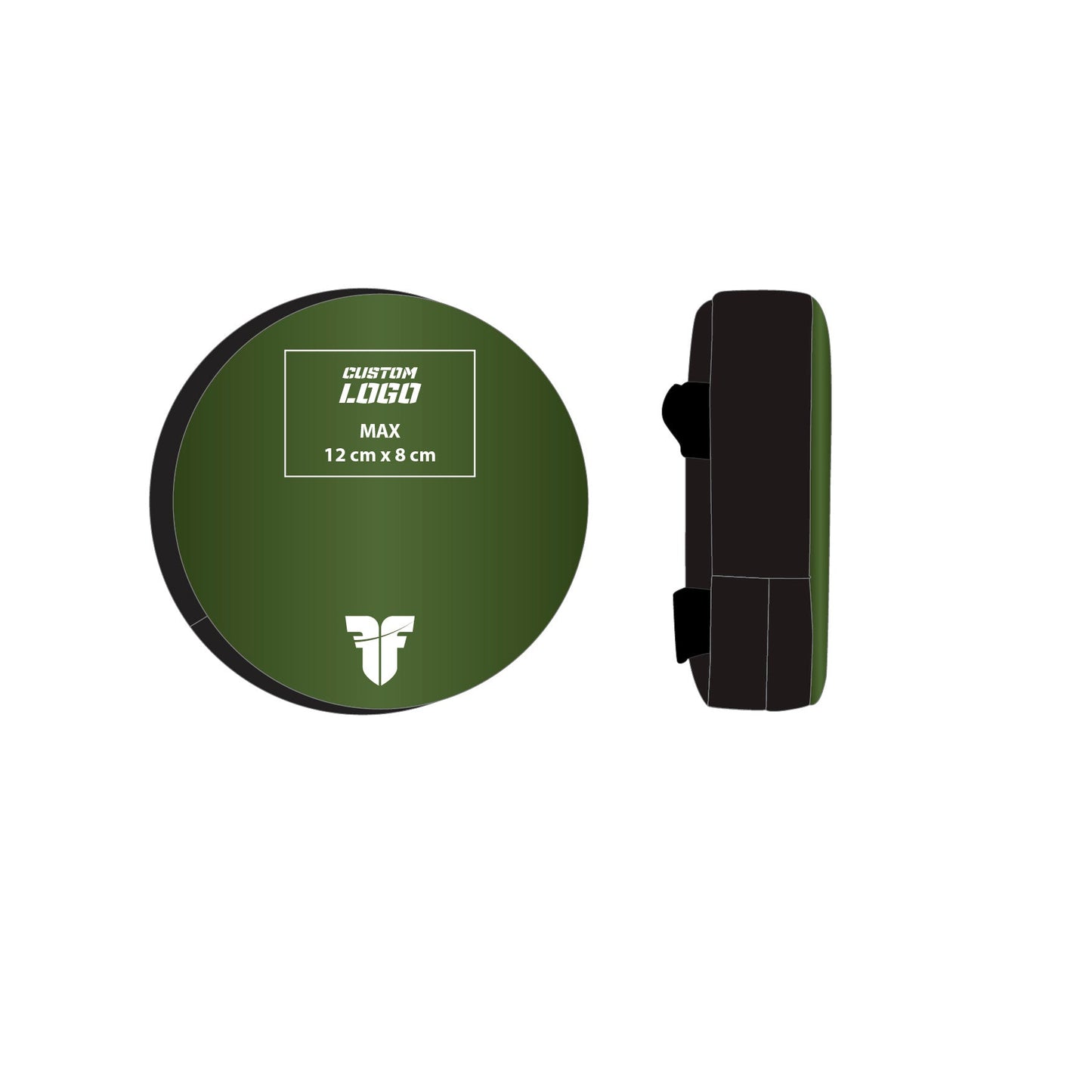 Petit bouclier rond de combattant - Logo personnalisé