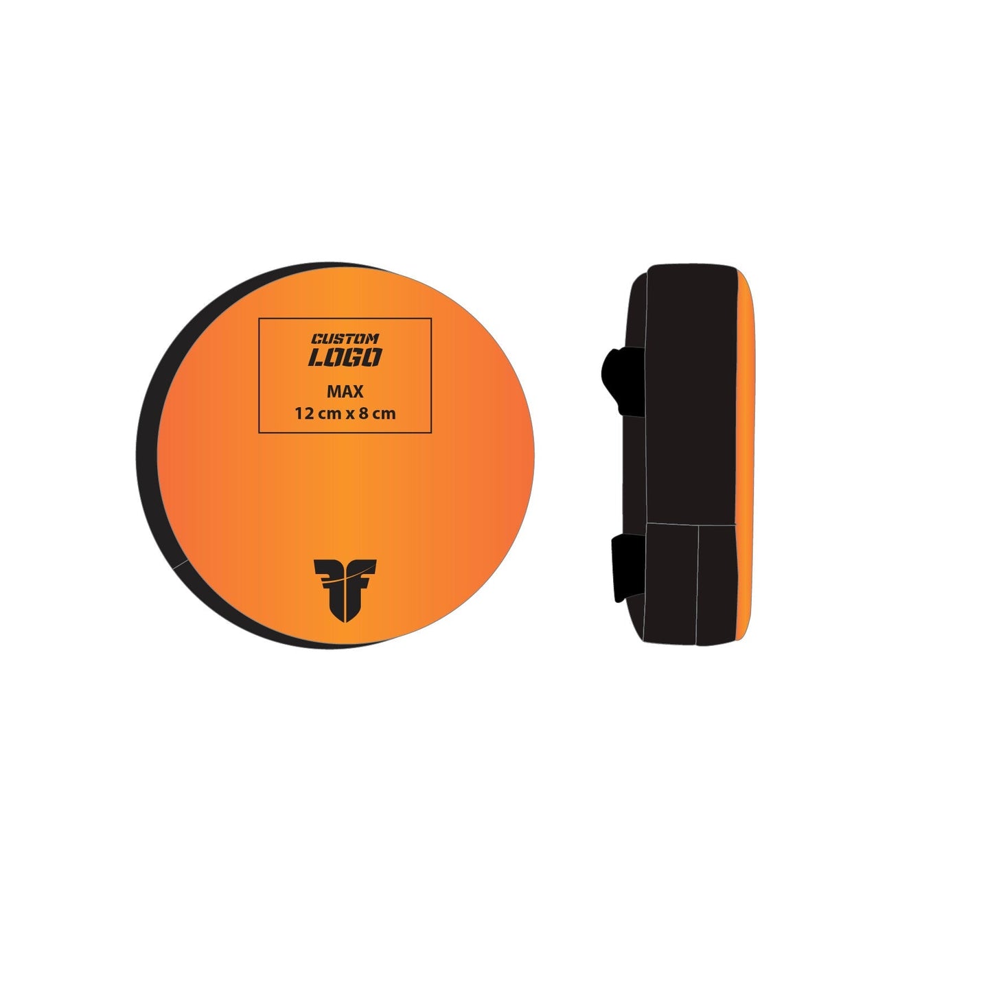 Petit bouclier rond de combattant - Logo personnalisé
