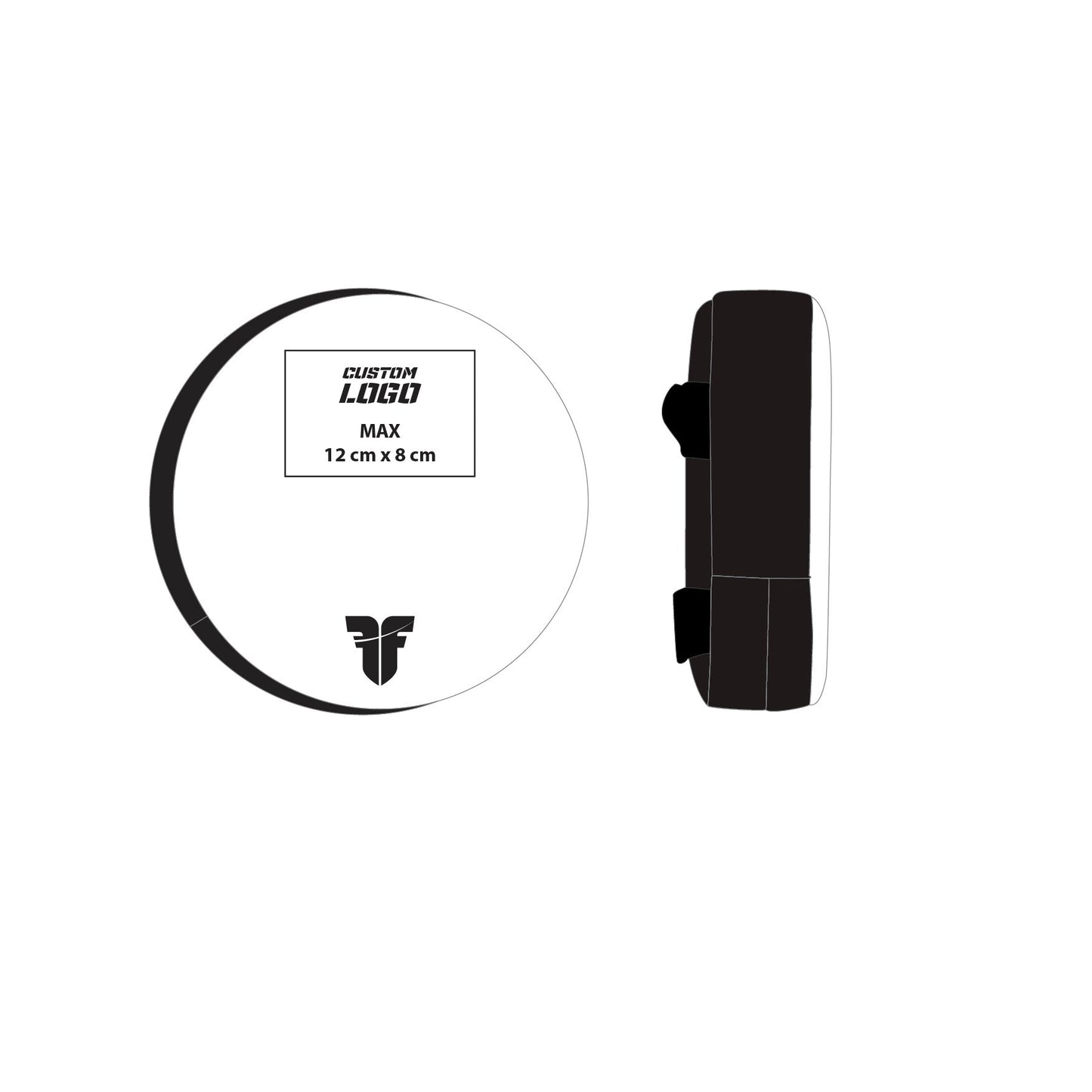 Petit bouclier rond de combattant - Logo personnalisé