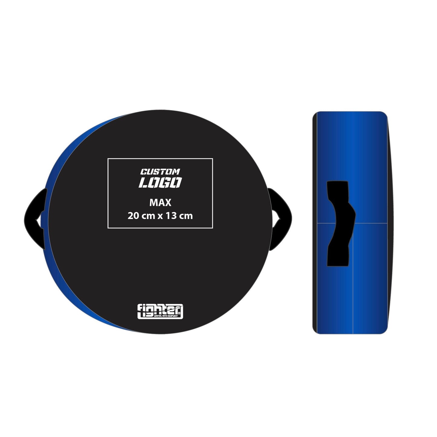 Bouclier rond Fighter - Logo personnalisé