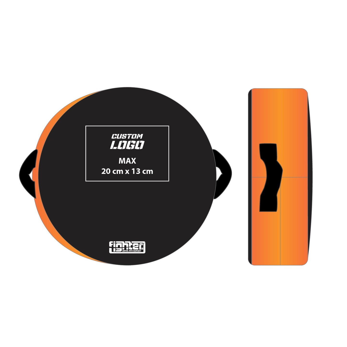 Bouclier rond Fighter - Logo personnalisé