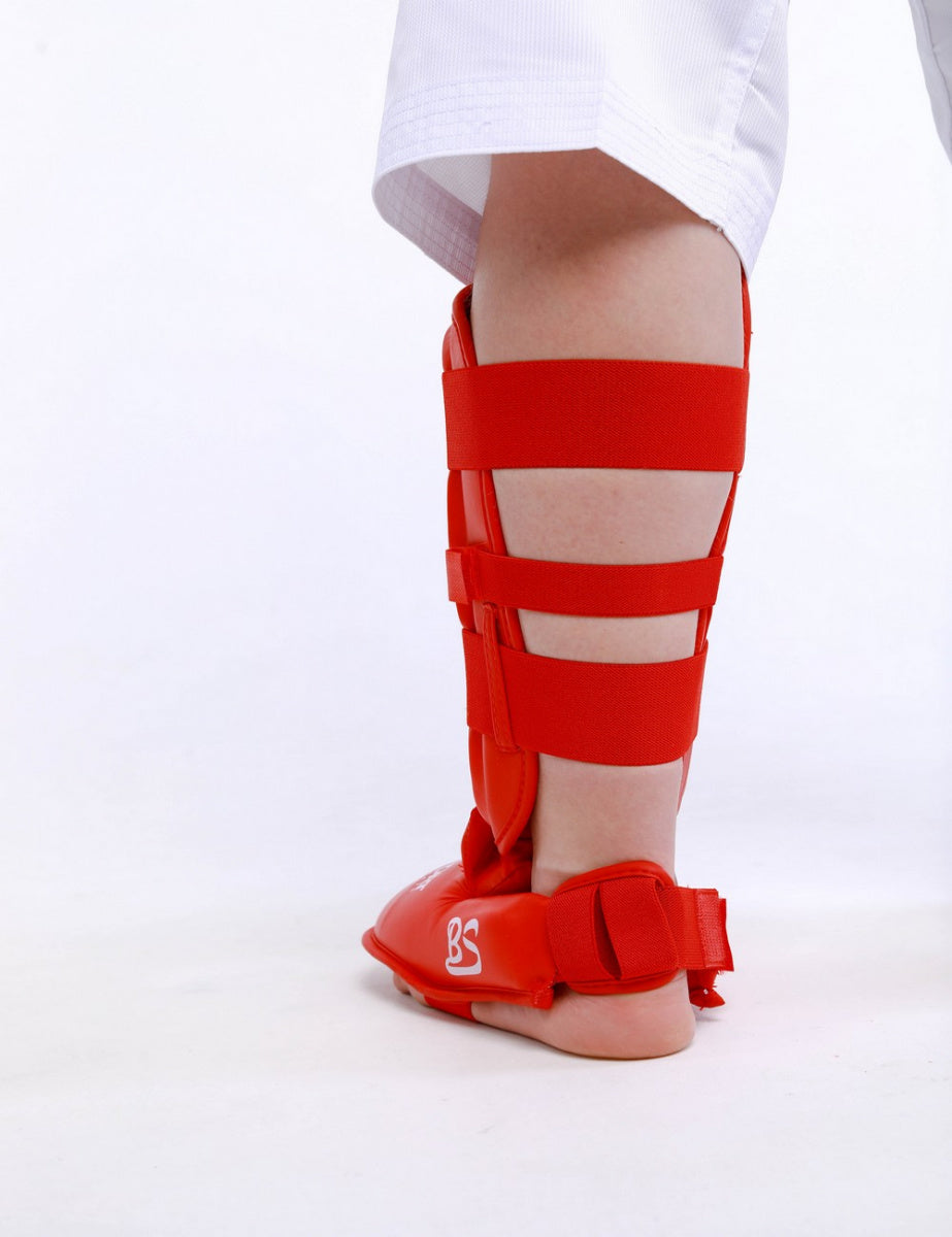 BestSport Protège-tibia et cou-de-pied karaté