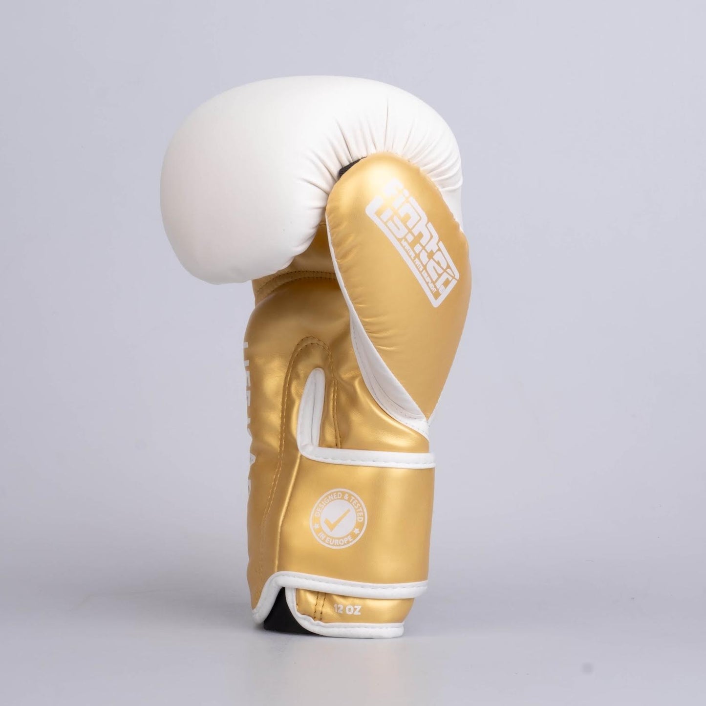 Gants de boxe Fighter Boxing Gloves Training blanc/or - FBG-TRP-002 - Fighter Sport