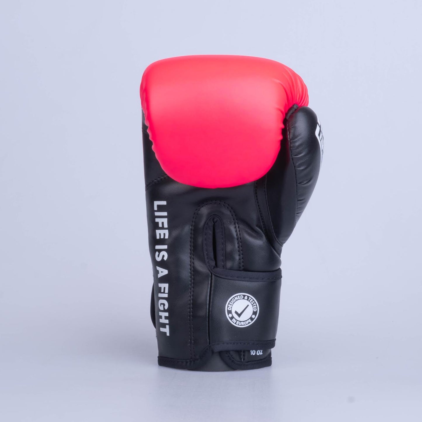 Gants de boxe Fighter Training PU noir/rose - FBG-TRP-003 - Fighter Sport