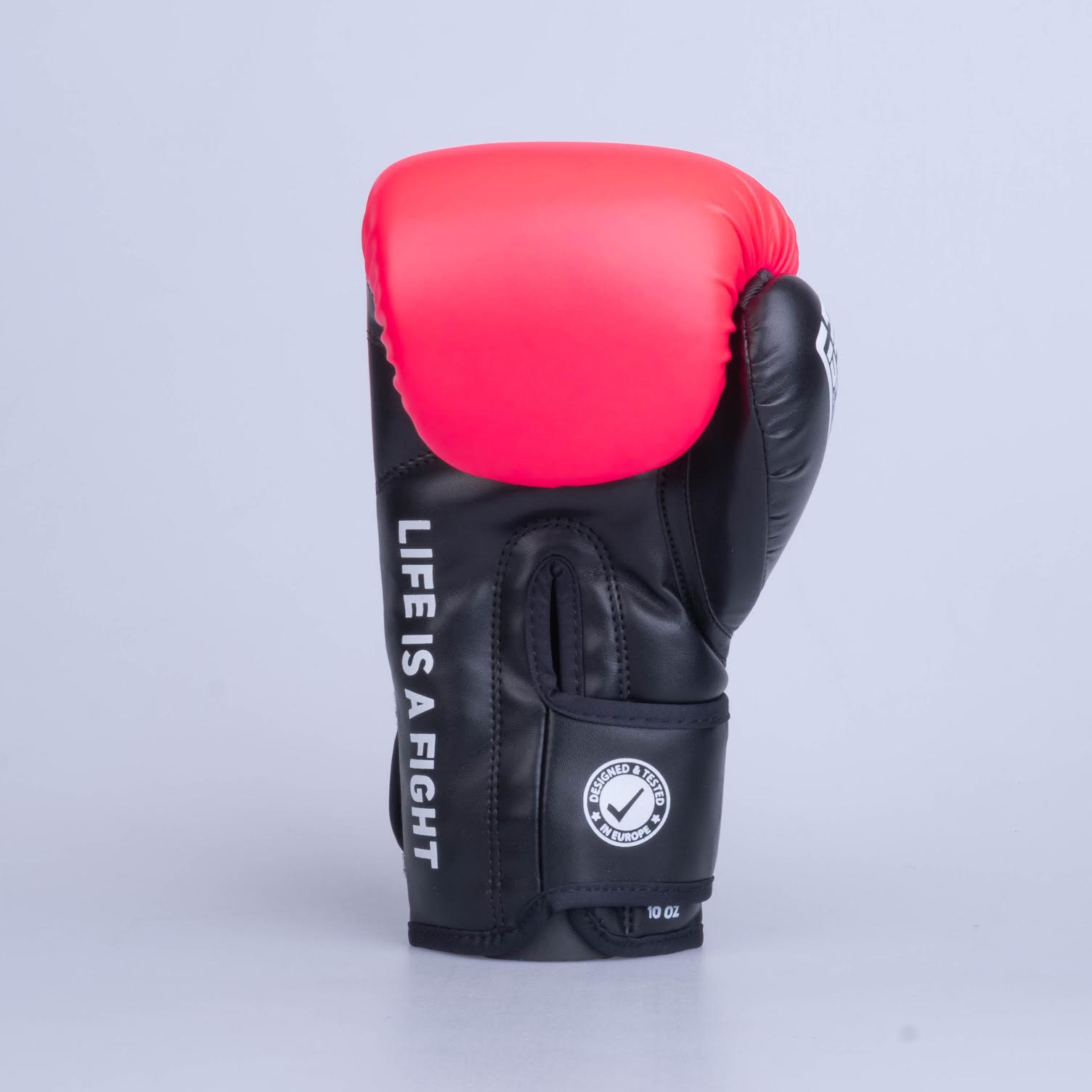 Gants de boxe Fighter Training PU noir/rose - FBG-TRP-003 - Fighter Sport
