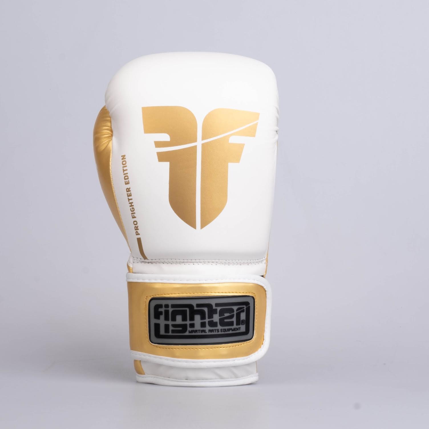 Gants de boxe Fighter Boxing Gloves Training blanc/or - FBG-TRP-002 - Fighter Sport