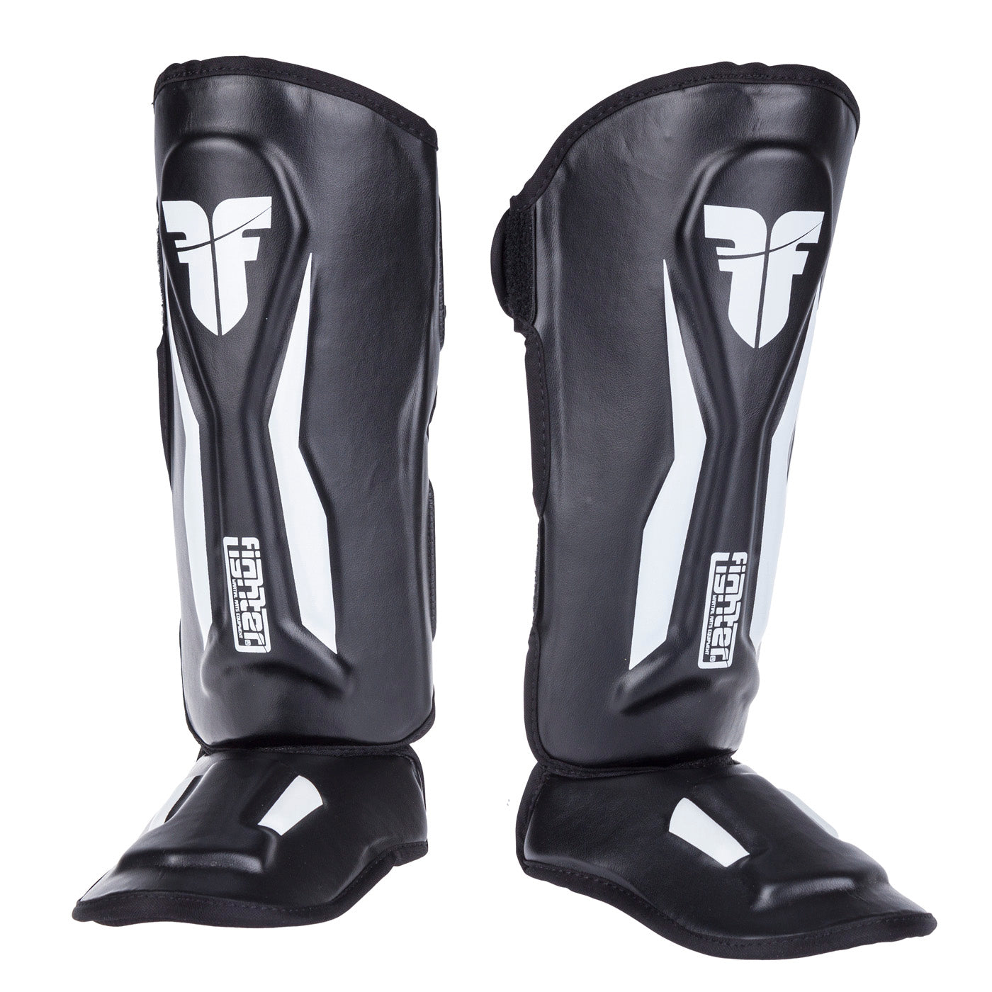 Protège-tibias Fighter Thai Ergo noir/blanc - FSG-004BW
