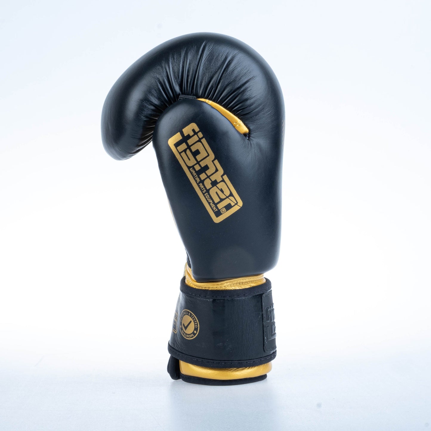 Gants de boxe ronds Fighter - noir/or, 1376-RNDXG