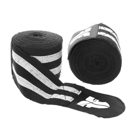 Bandages de combat - noir/blanc, BANDE F BLANC