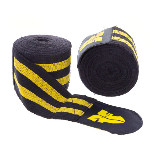 Bandages de combat - noir/jaune, BANDE F JAUNE