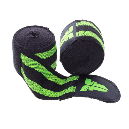Bandages de combat - noir/vert, BANDE F VERTE