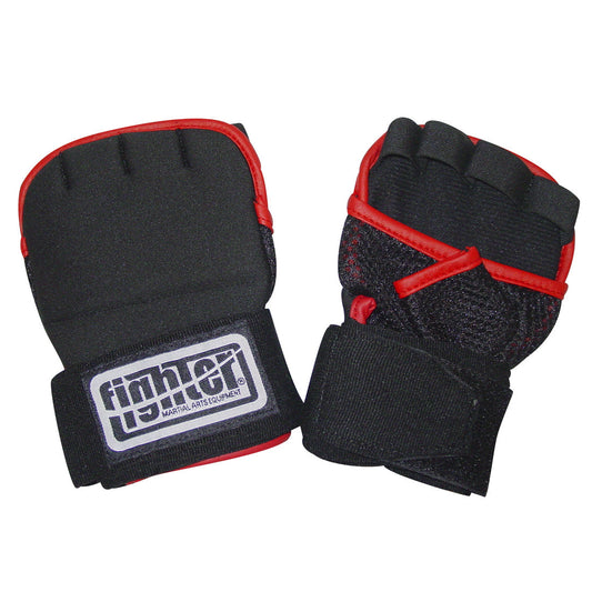 Bandages Fighter Gel - noir/rouge, JE-1628, JE-1628