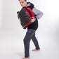 Bouclier de frappe réversible pour combattant - MULTI GRIP - noir/rouge, FKSH-11