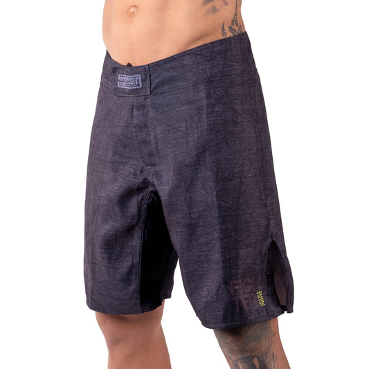 Short de combat MMA - La vie est un combat - gris, FSHM-12