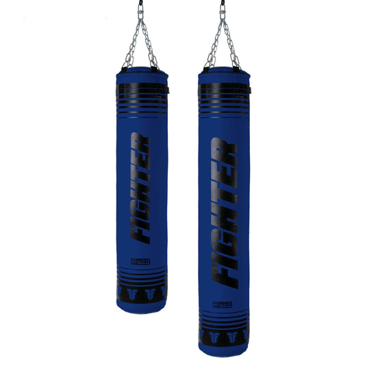 Sac de frappe de boxe Fighter XTR 150 à 180 cm - bleu/noir