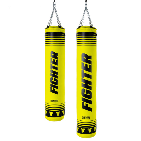 Sac de frappe Fighter Boxing XTR 150 à 180 cm - néon/noir