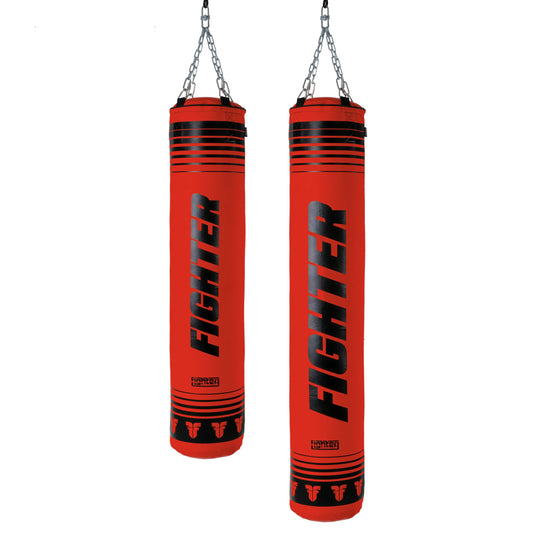 Sac de frappe de boxe Fighter XTR 150 à 180 cm - rouge/noir