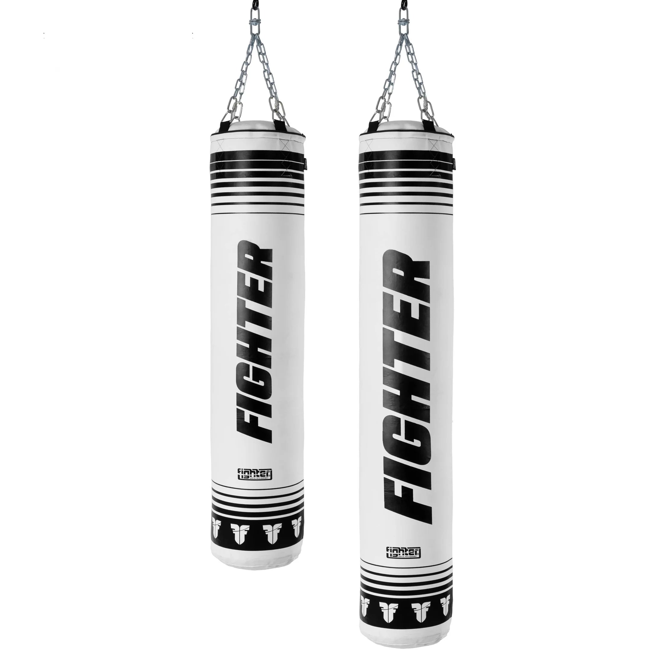 Sac de frappe de boxe Fighter XTR 150 à 180 cm - blanc/noir