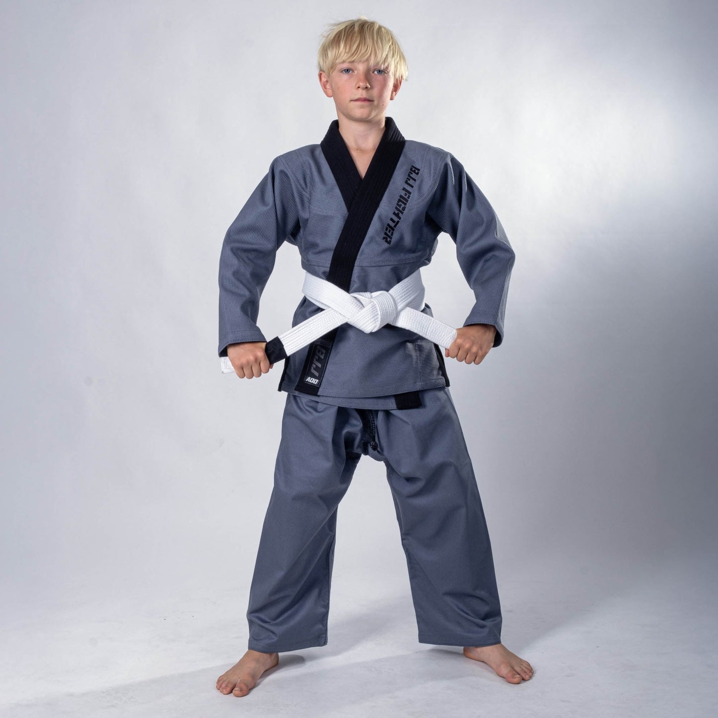 Kimono JJB Fighter gris - BJJU-0902