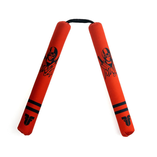 Nunchaku souple de combat - Ninja - rouge