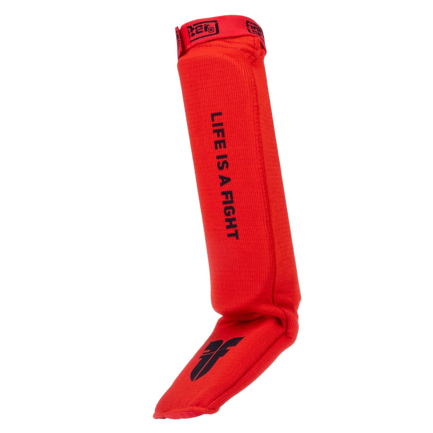 Protège-tibias et cou-de-pied Fighter rouge - FSG1401-03