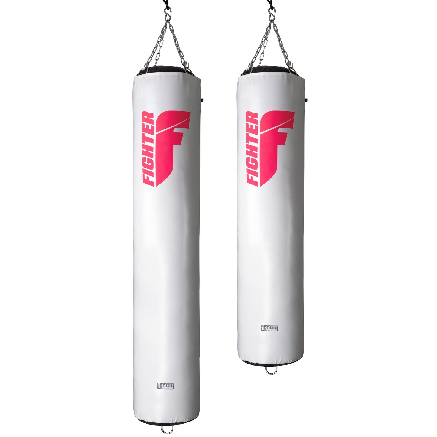 Sac de boxe Fighter Professional - blanc/rose, 150 cm et 180 cm ; diamètre 36 cm