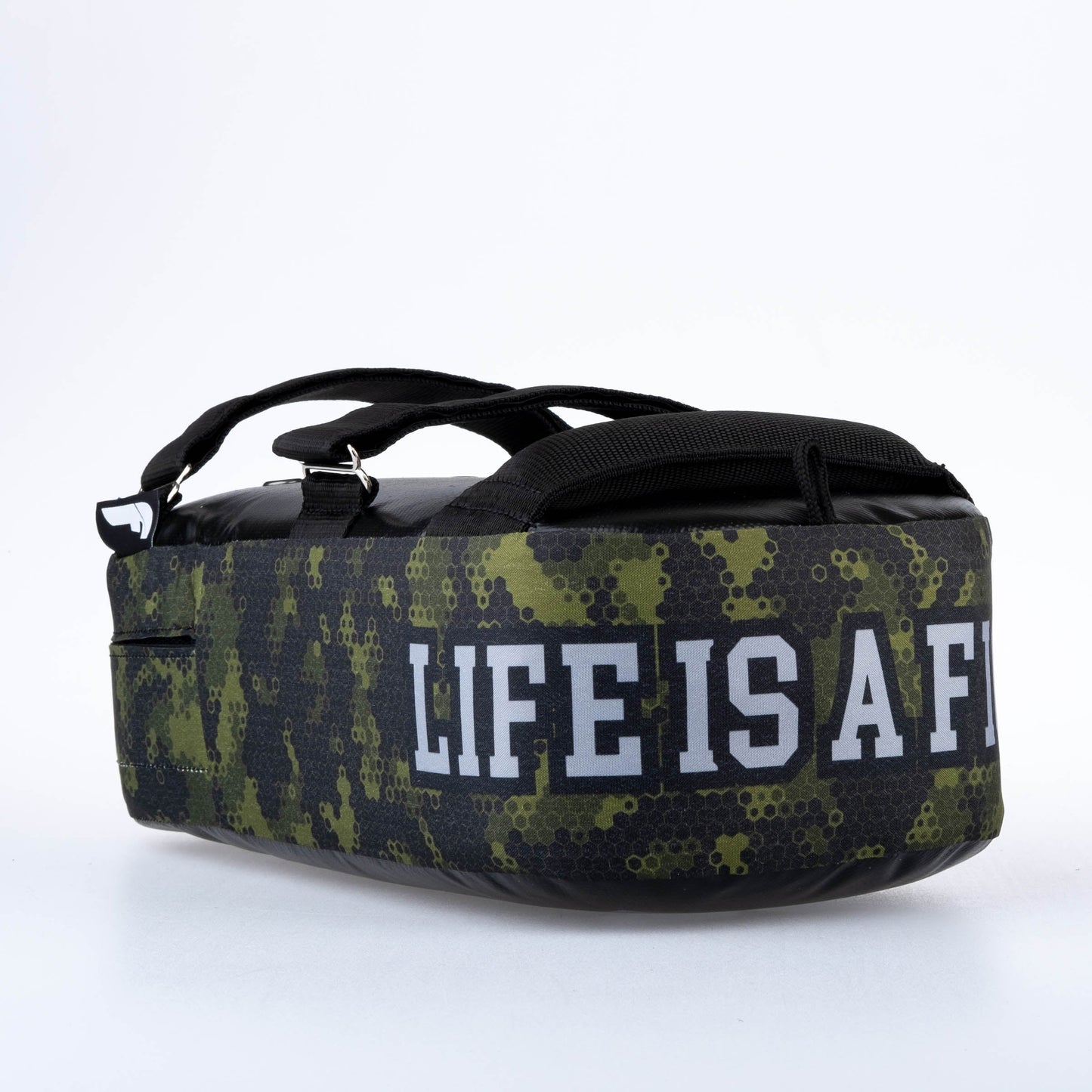 Bouclier de frappe THAI Fighter MAXI "La vie est un combat" Camouflage vert - F01602-DS04 - Fighter Sport