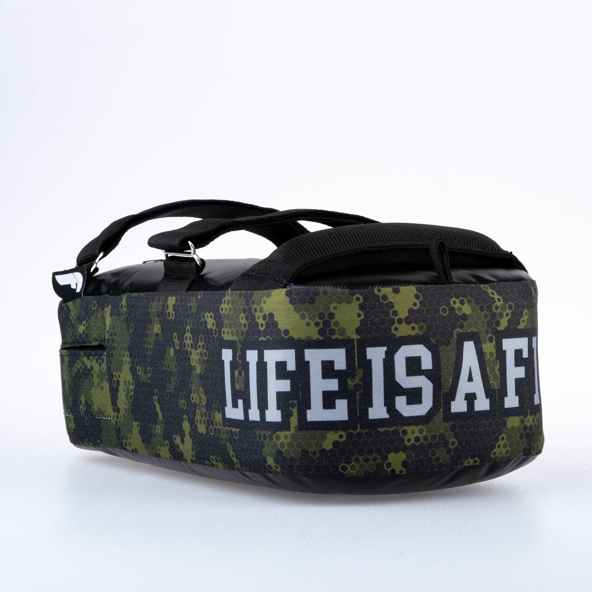 Bouclier de frappe THAI Fighter MAXI "La vie est un combat" Camouflage vert - F01602-DS04 - Fighter Sport