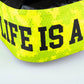 Bouclier de frappe THAI Fighter MAXI "La vie est un combat"NEON - F01602-DS07 - Fighter Sport