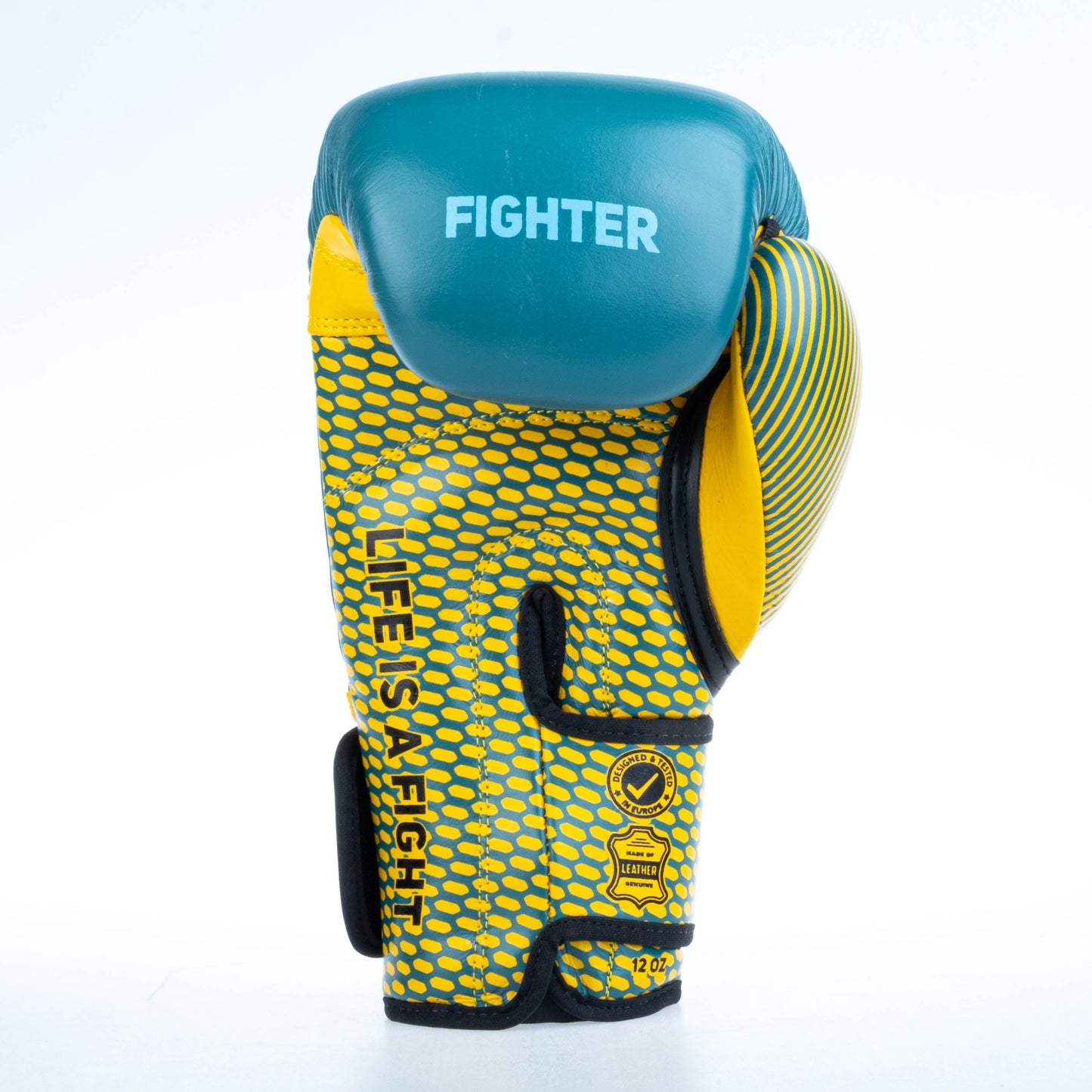 Gants de boxe Fighter Training - bleu/jaune, FBG-TRN-003 - Fighter Sport