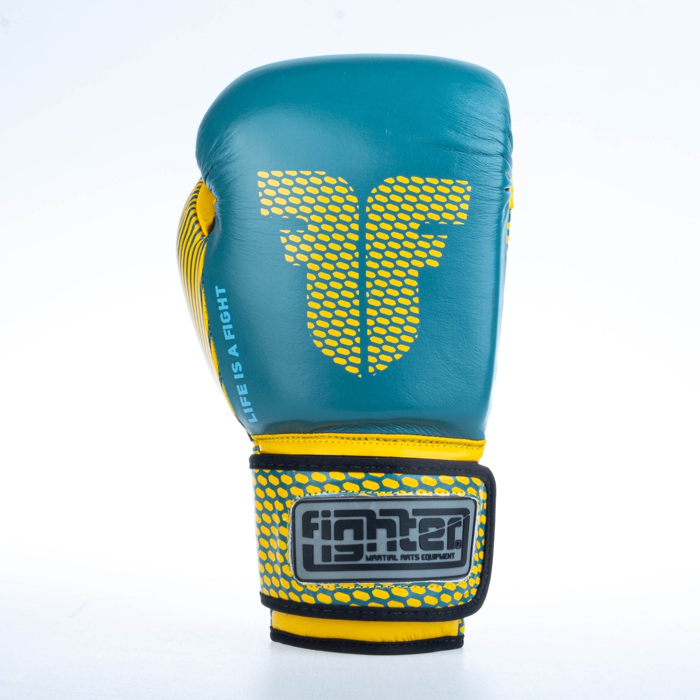 Gants de boxe Fighter Training - bleu/jaune, FBG-TRN-003 - Fighter Sport