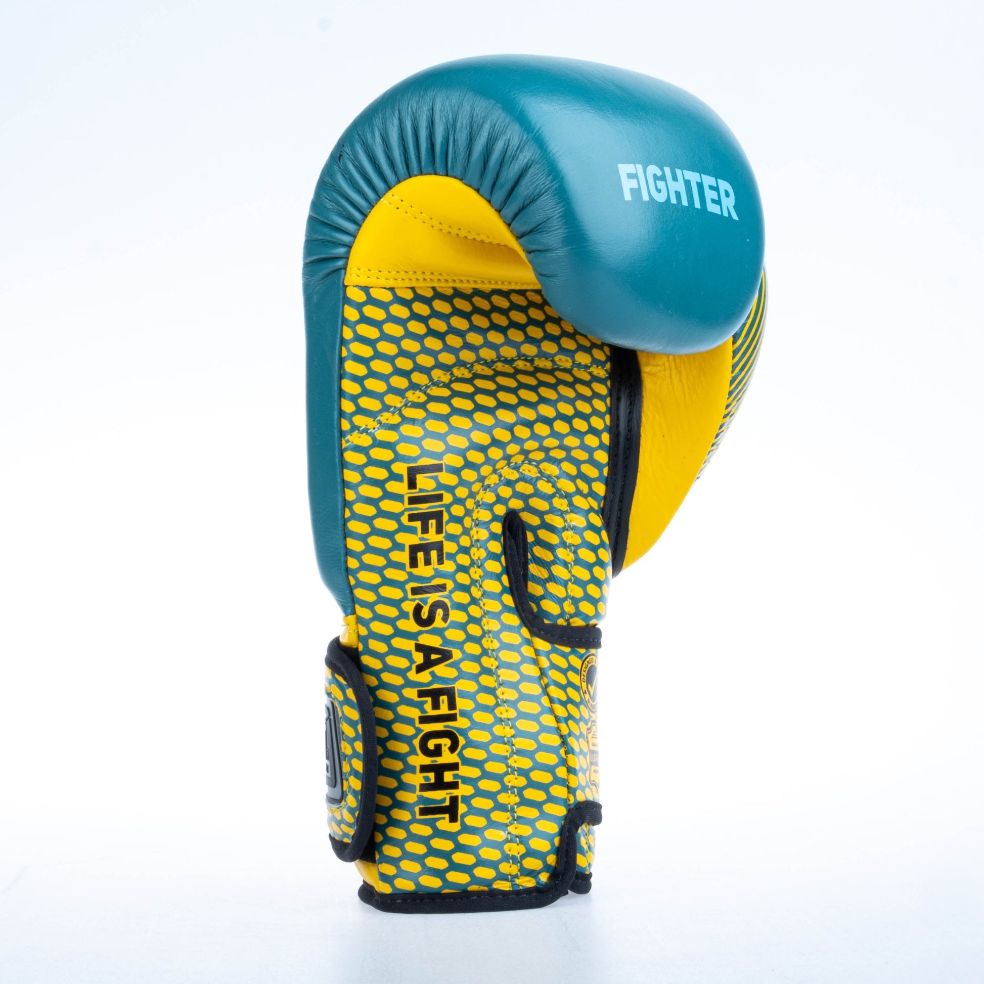 Gants de boxe Fighter Training - bleu/jaune, FBG-TRN-003 - Fighter Sport