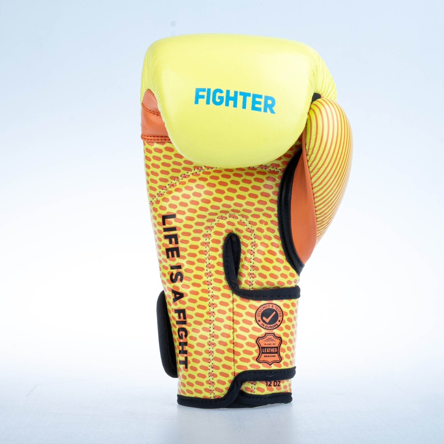 Gants de boxe Fighter Training - jaune/orange, FBG-TRN-004 - Fighter Sport