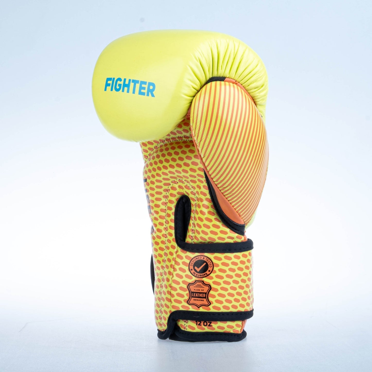 Gants de boxe Fighter Training - jaune/orange, FBG-TRN-004 - Fighter Sport
