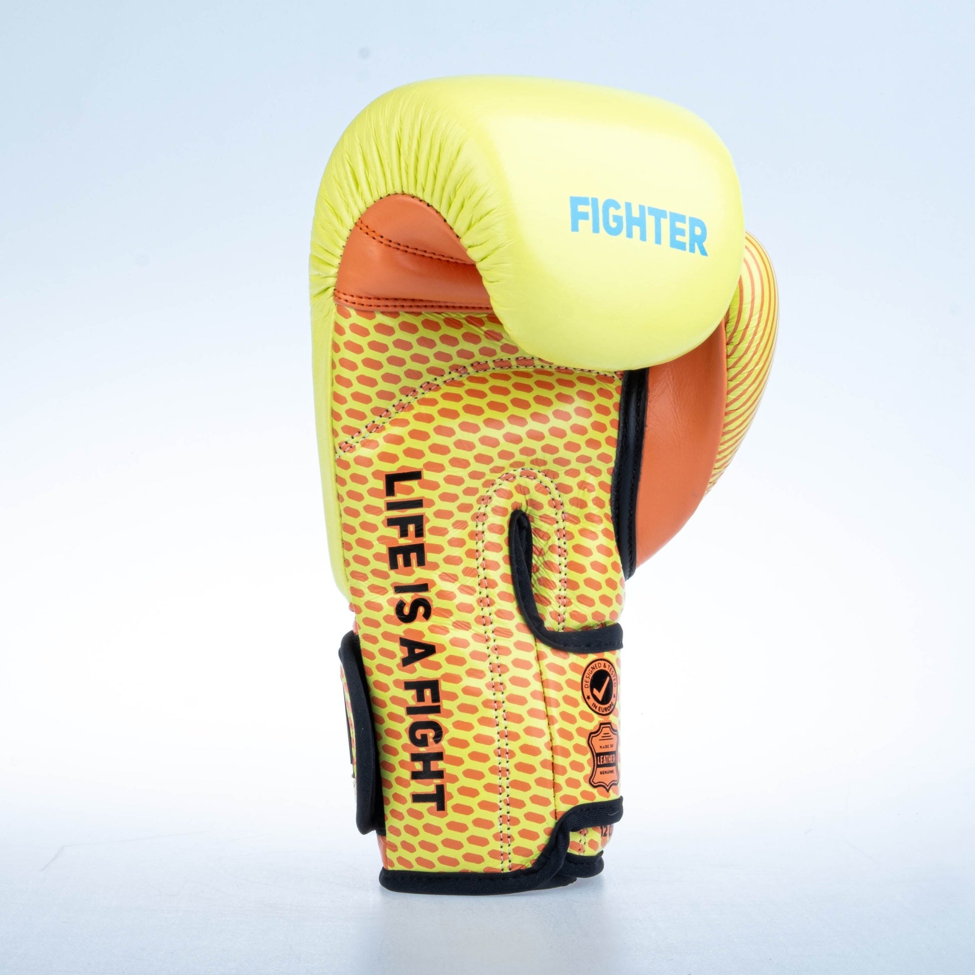 Gants de boxe Fighter Training - jaune/orange, FBG-TRN-004 - Fighter Sport