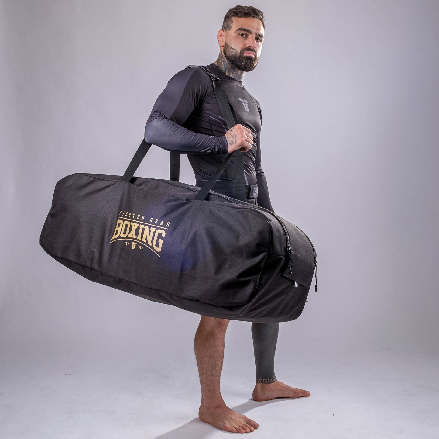 Sac de sport de boxe Fighter - noir/or, FBXBG-02