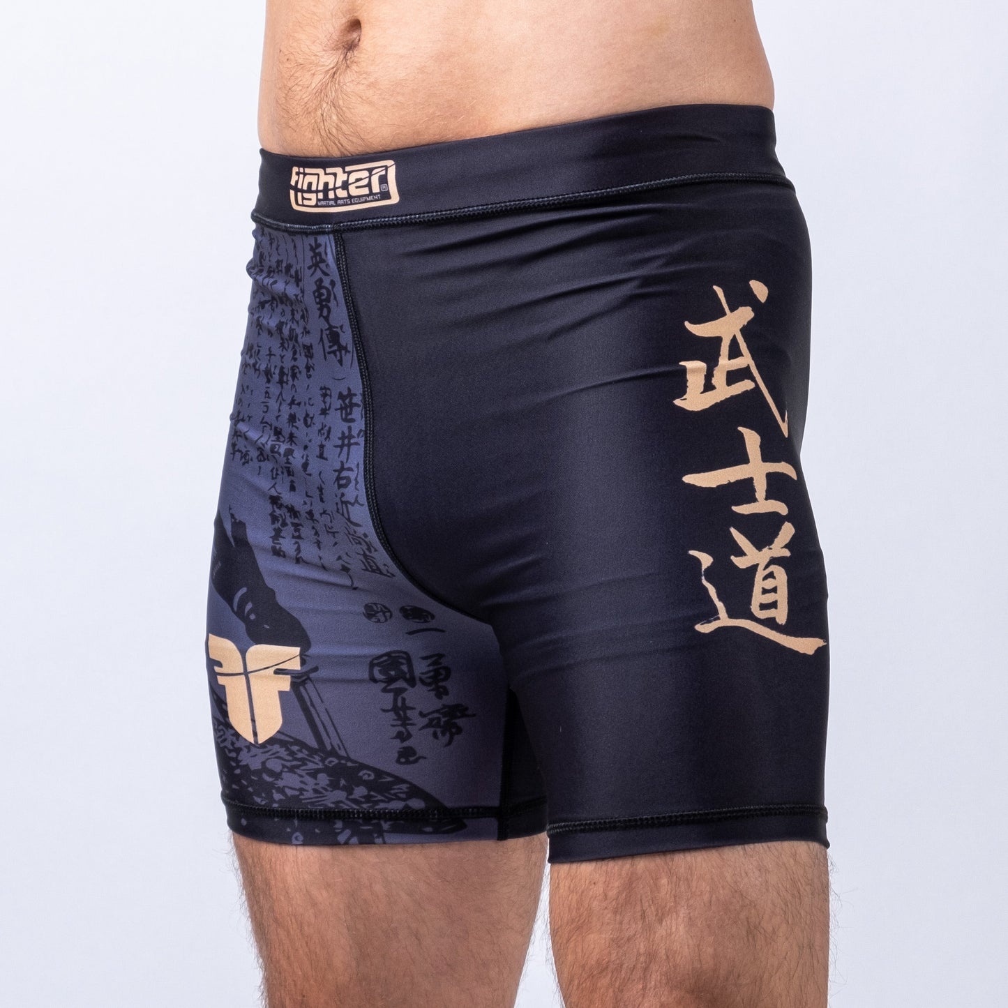 Short de compression MMA Fighter Samura,i noir/or - FCSM-01-SAM