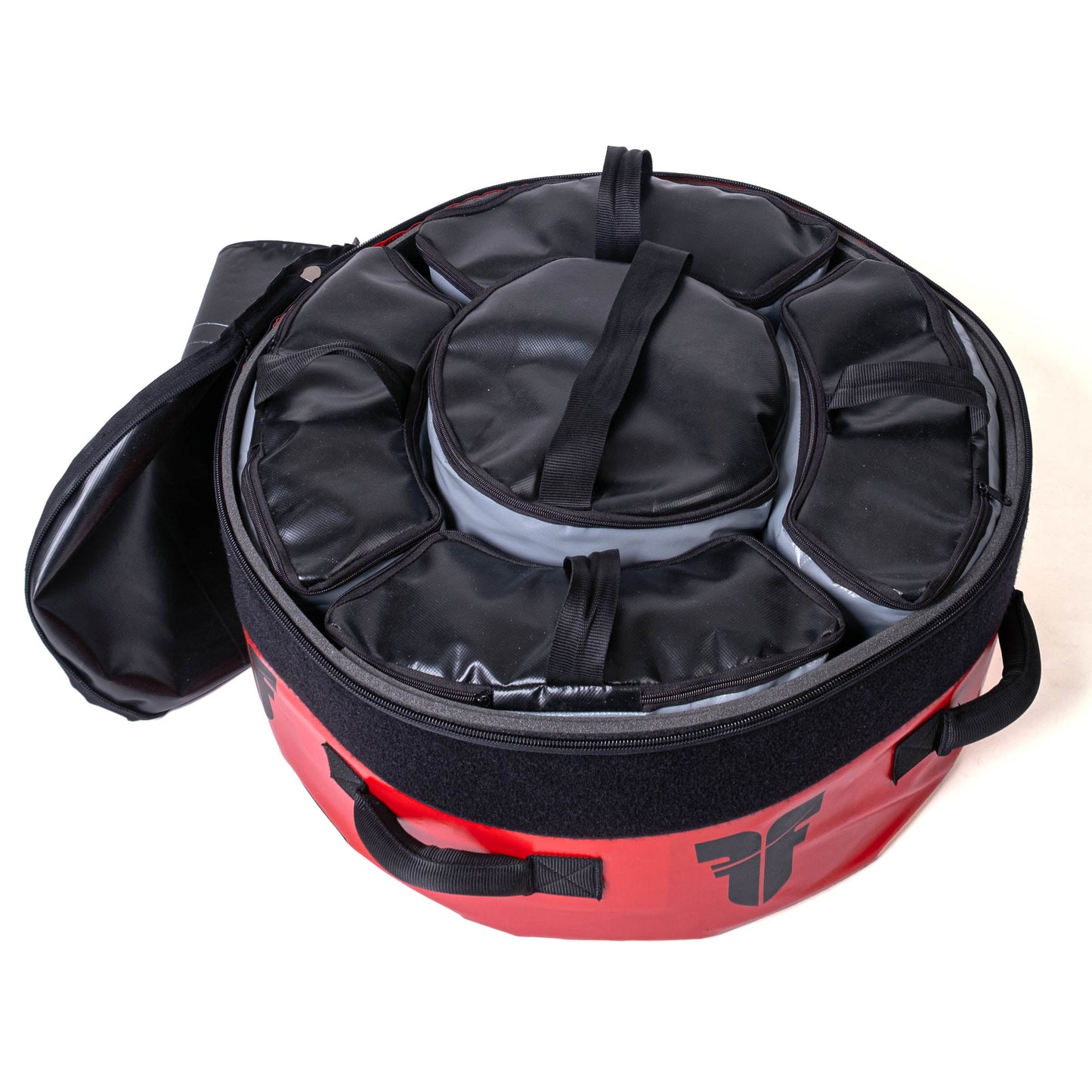 Sac de combat autoportant MAXIMUS - noir/rouge