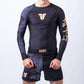 Rashguard Samurai à manches longues, noir/or - FRSG-SAM-01-LS
