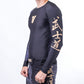 Rashguard Samurai à manches longues, noir/or - FRSG-SAM-01-LS