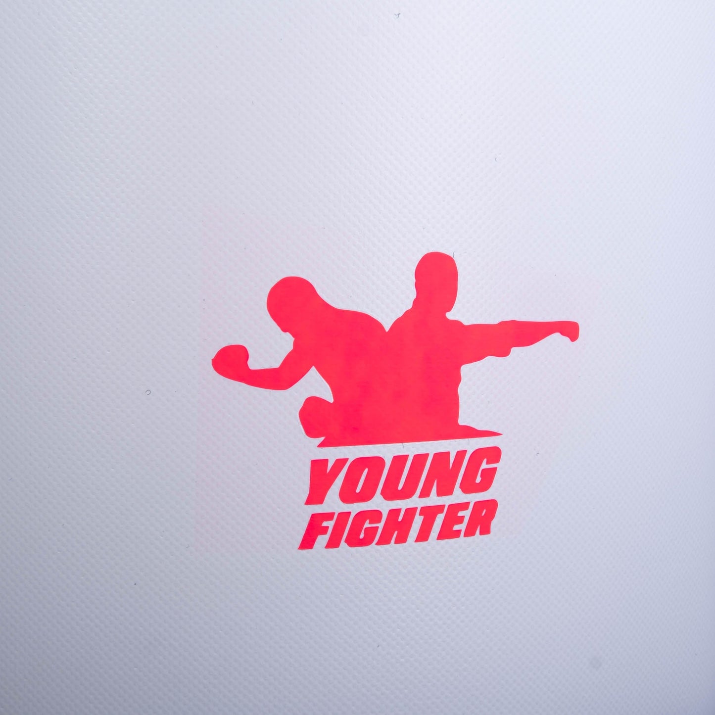Sac de boxe autoportant Fighter YOUNG - blanc/rose