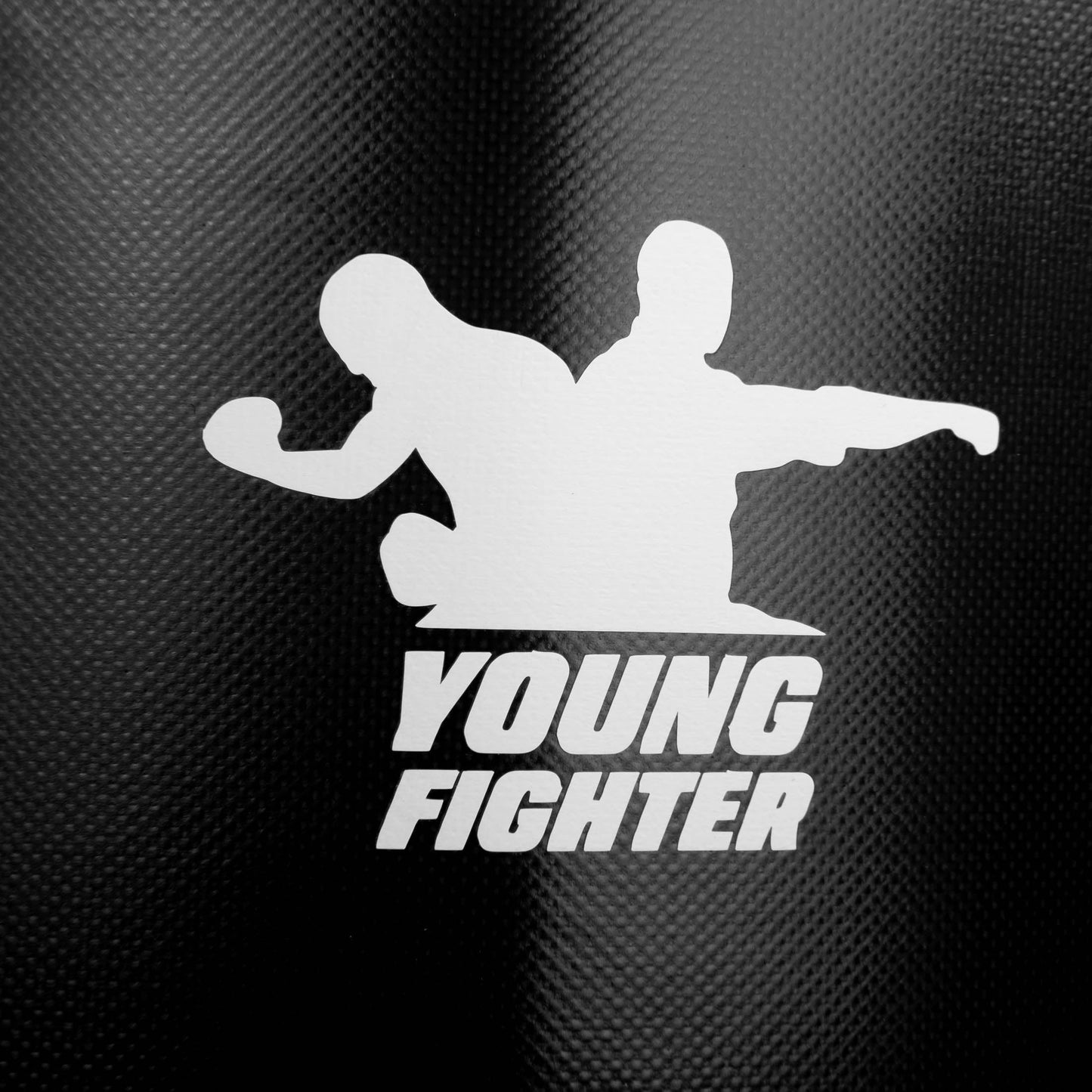 Sac de boxe autoportant Fighter YOUNG - noir/blanc