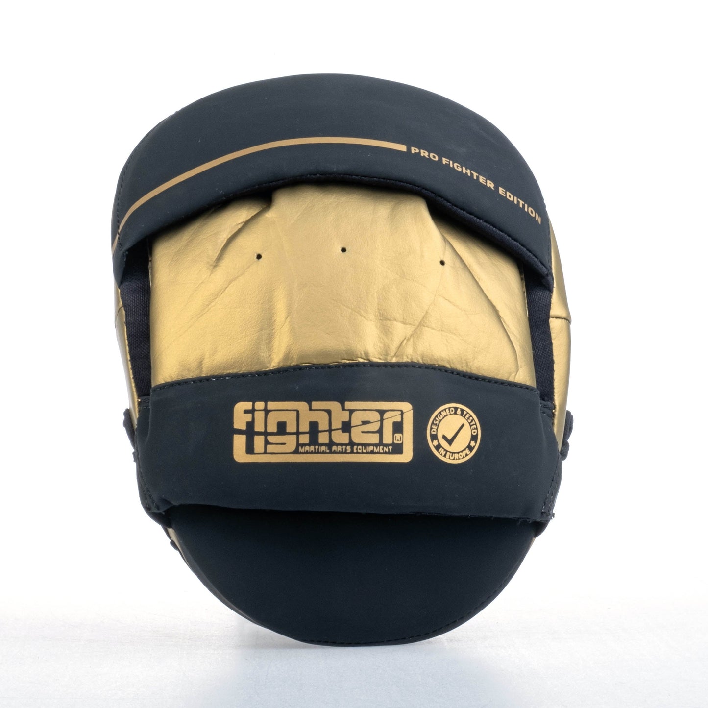 Petit Bouclier ovale Fighter Pro noir/doré - FSMPR-002-BG