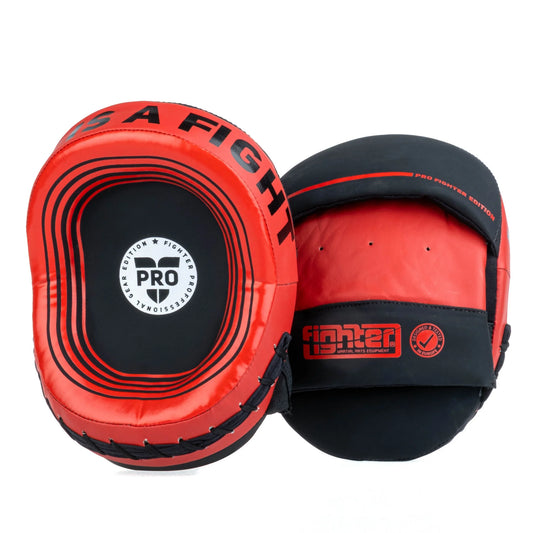 Petit Bouclier ovale Fighter Pro noir/rouge - FSMPR-002-RB